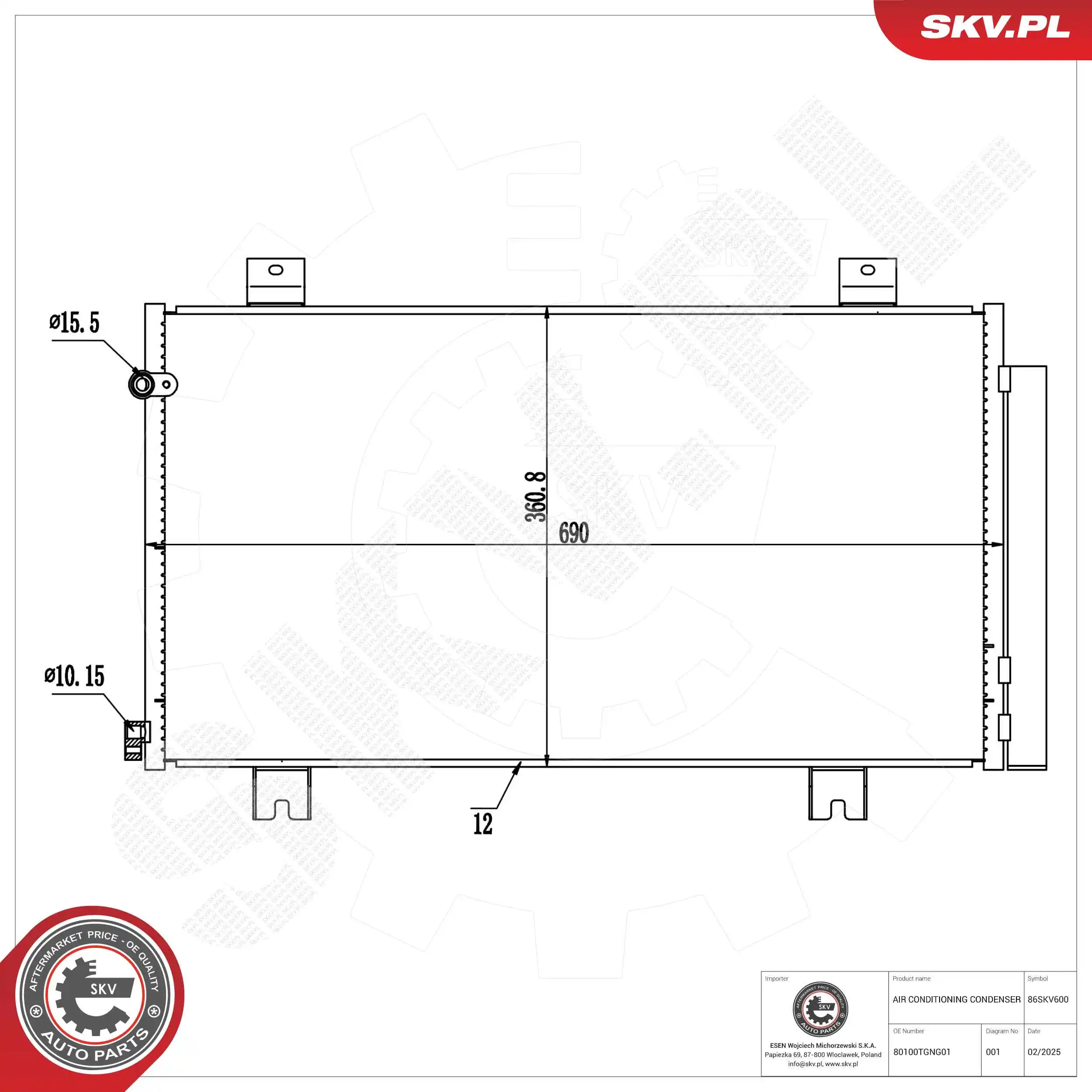 Condenser, air conditioning